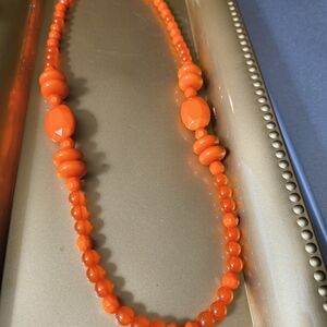 paparazzi Vibrant Orange Bead Statement Necklace
